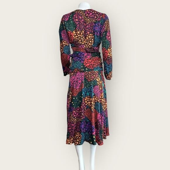 NWT | Farm Rio | Rainbow Hearts Midi Dress | Multi Color | Medium - Picture 4 of 16